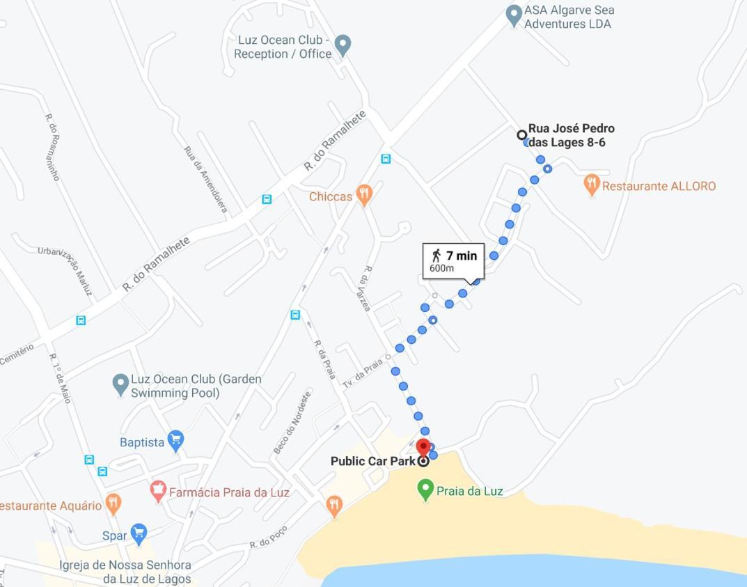 Praia Da Luz Mar E Sol Apartamento Eksteriør bilde